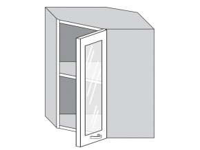 1.60.3у Шкаф настенный (h=720) угловой на 600мм со стекл. дверцей в Осе - osa.magazin-mebel74.ru | фото