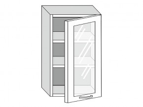 19.50.3 Шкаф настенный (h=913) на 500мм с 1-ой стекл. дверцей в Осе - osa.magazin-mebel74.ru | фото