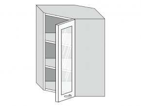 19.60.3у Шкаф настенный (h=913) угловой на 600мм со стекл. дверцей в Осе - osa.magazin-mebel74.ru | фото