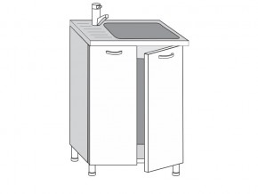 2.60.2м Шкаф-стол на 600мм под врезную мойку с 2-мя дверцами в Осе - osa.magazin-mebel74.ru | фото
