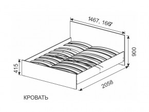 Кровать 1600х2000 ортопедическое основание в Осе - osa.magazin-mebel74.ru | фото