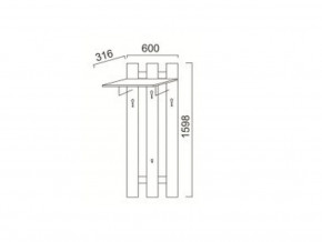 ПР-13 Вешалка в Осе - osa.magazin-mebel74.ru | фото