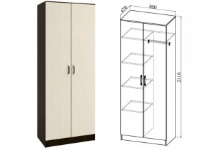 Шкаф Ронда ШКР800.2 комбинированный венге/дуб белфорт в Осе - osa.magazin-mebel74.ru | фото