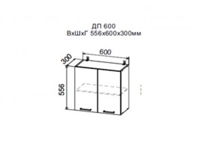 Шкаф верхний ДП600мм с 2-мя дверками в Осе - osa.magazin-mebel74.ru | фото