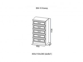 ВМ-10 Комод в Осе - osa.magazin-mebel74.ru | фото